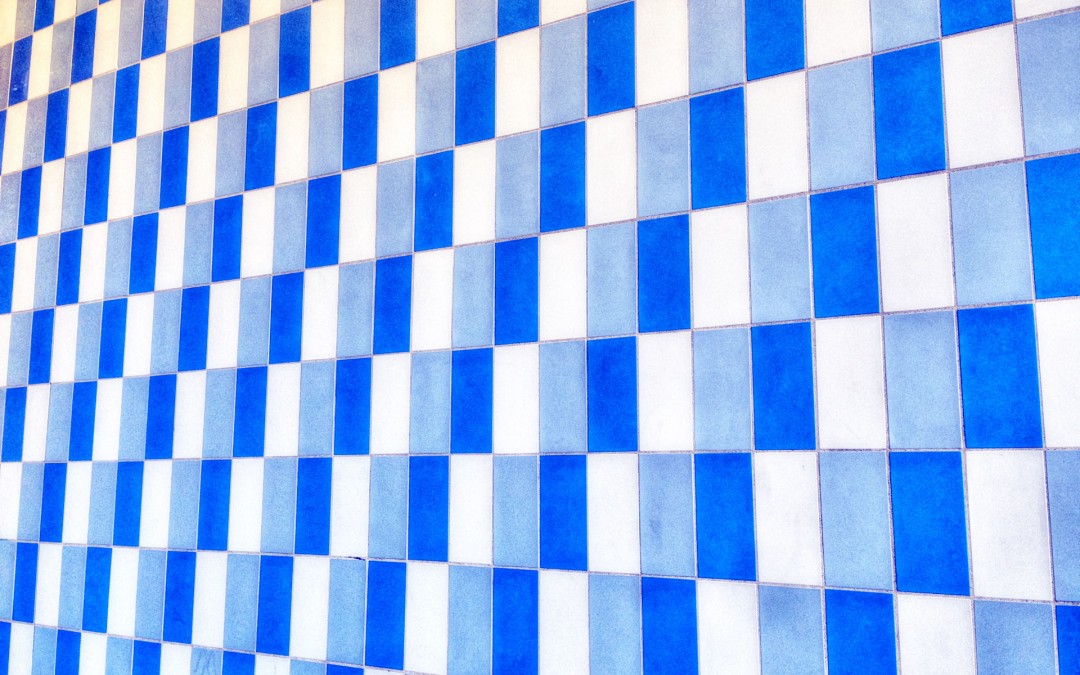 Blue Pattern Wall